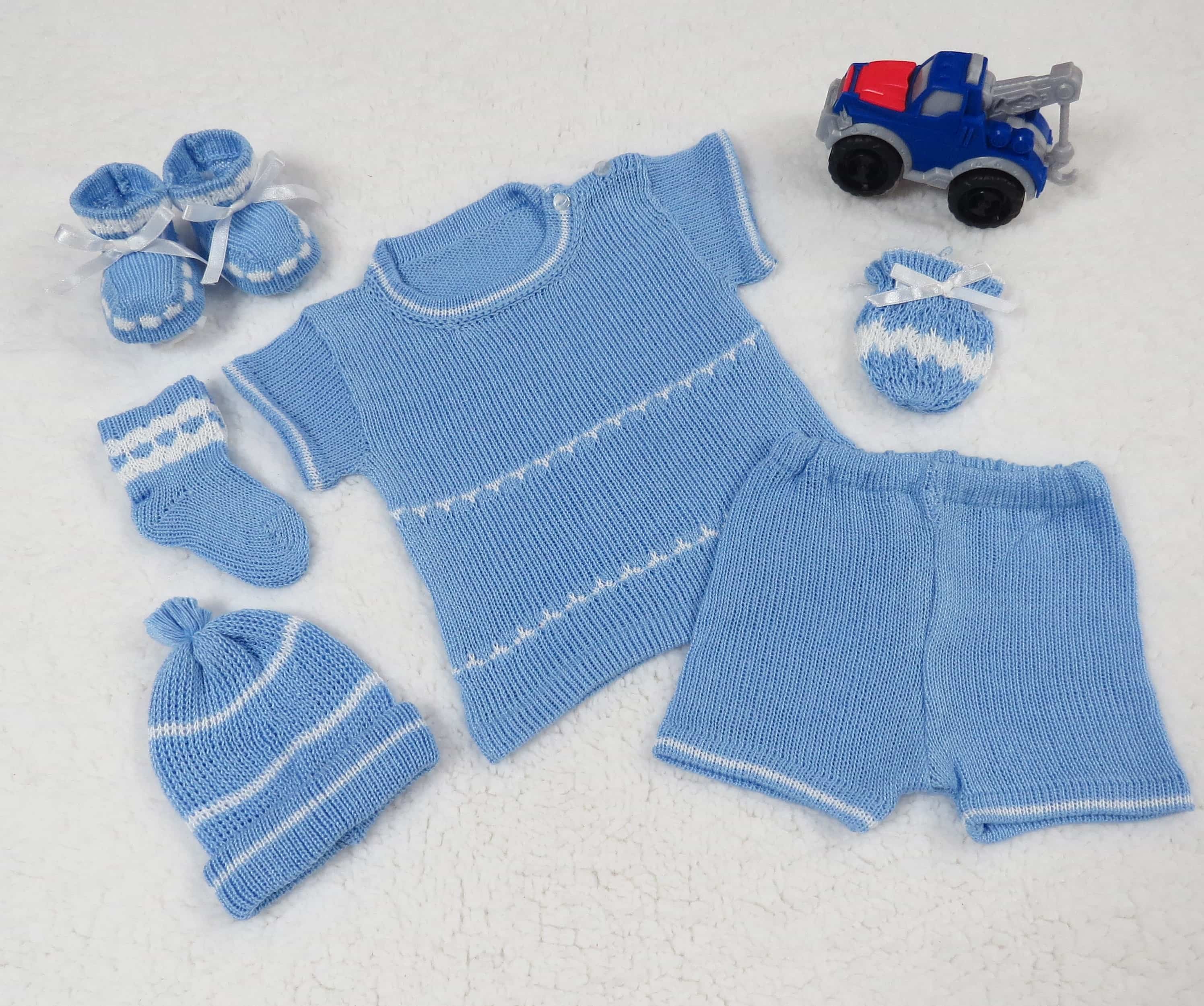 Sweater Celeste/Blanco