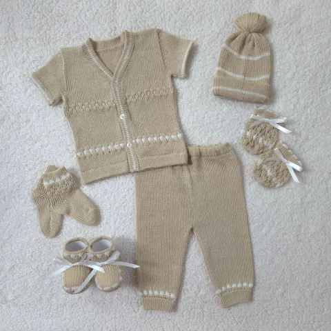 Camisa Beige/Blanco