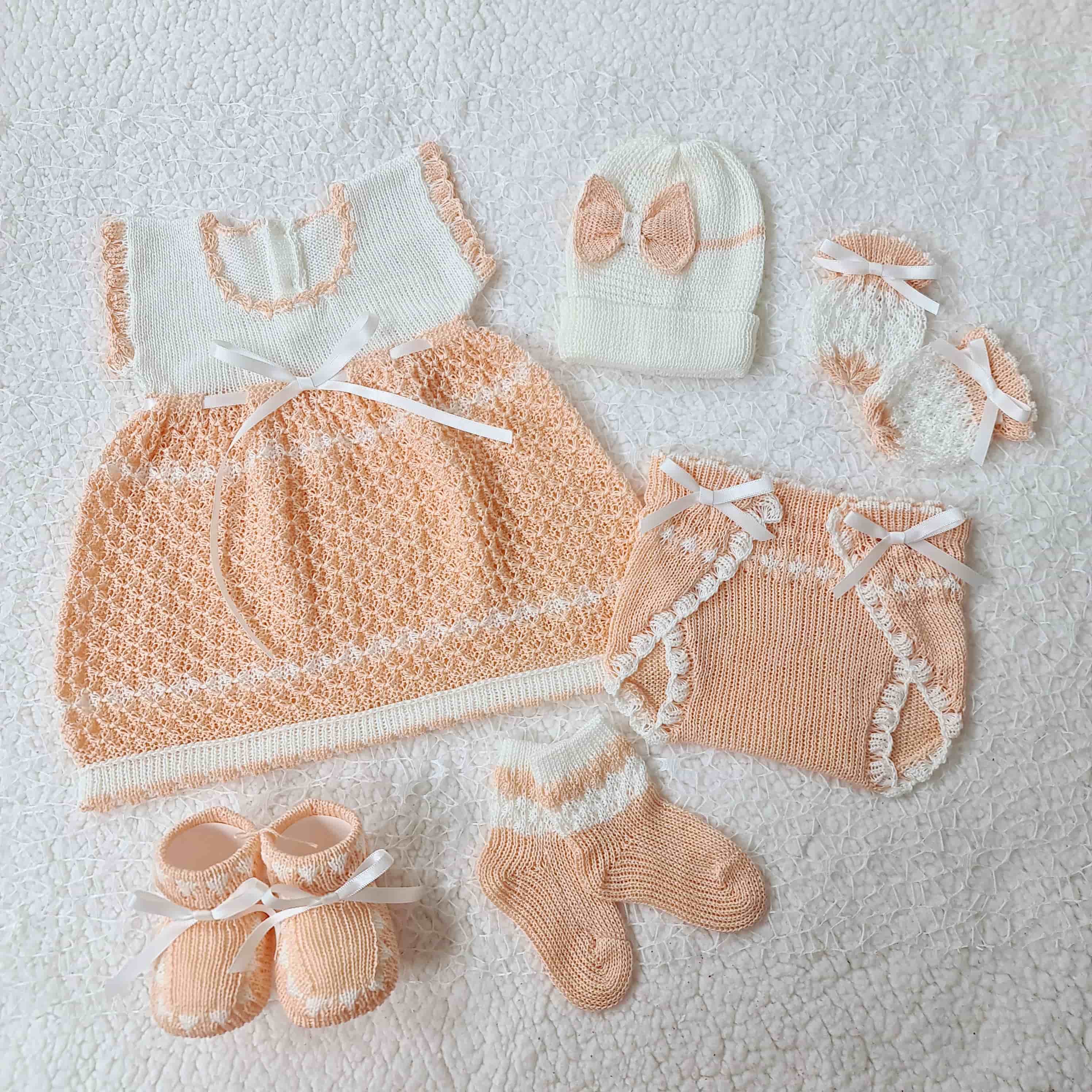 Traje Peach/Blanco
