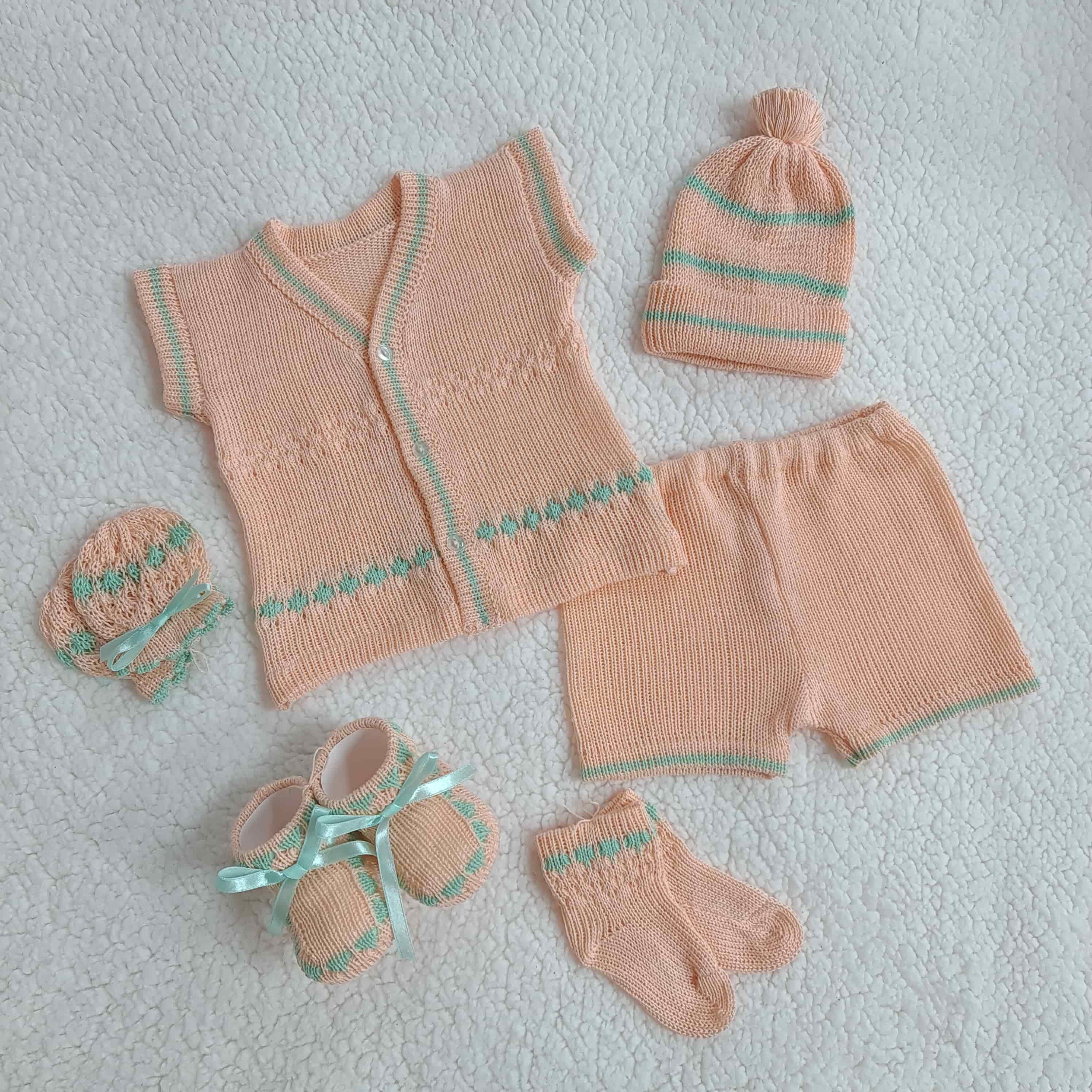 Camisa Peach/Verde Menta