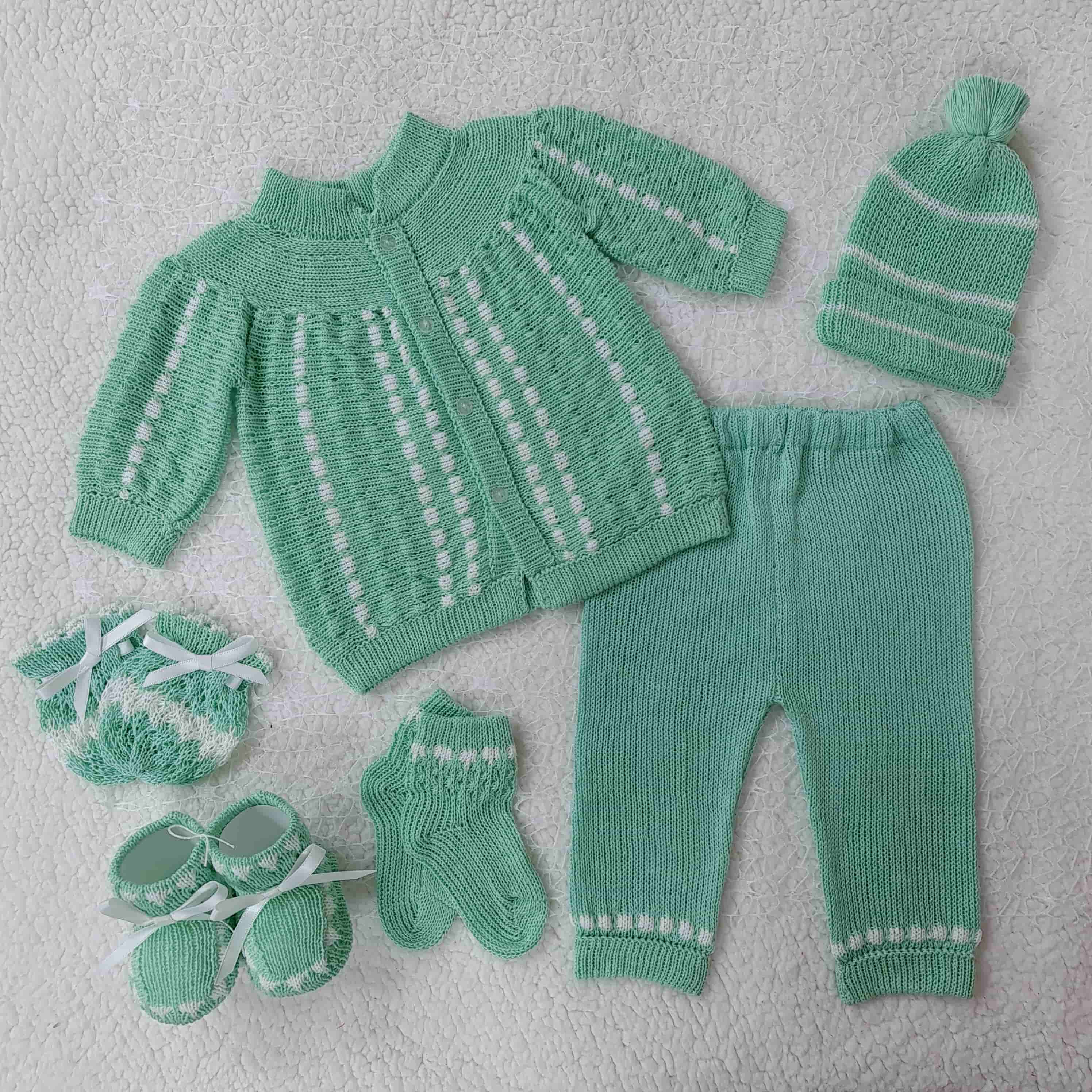 Conjunto Recogido Verde Menta/Blanco
