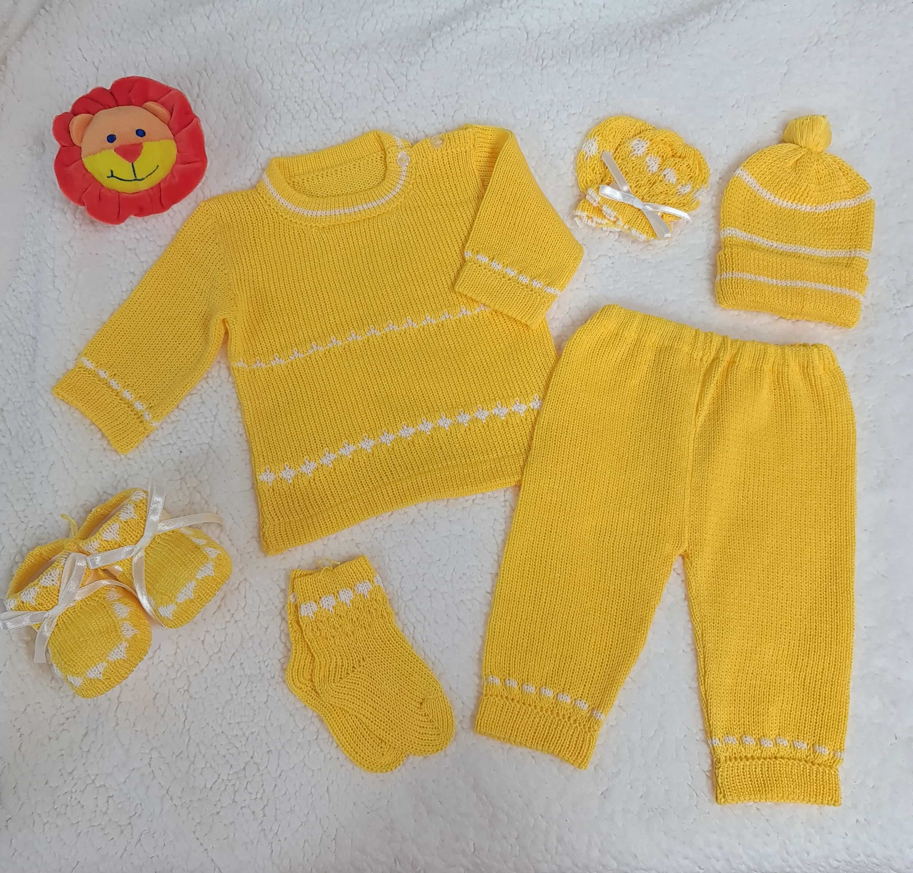 Sweater Amarillo/Blanco
