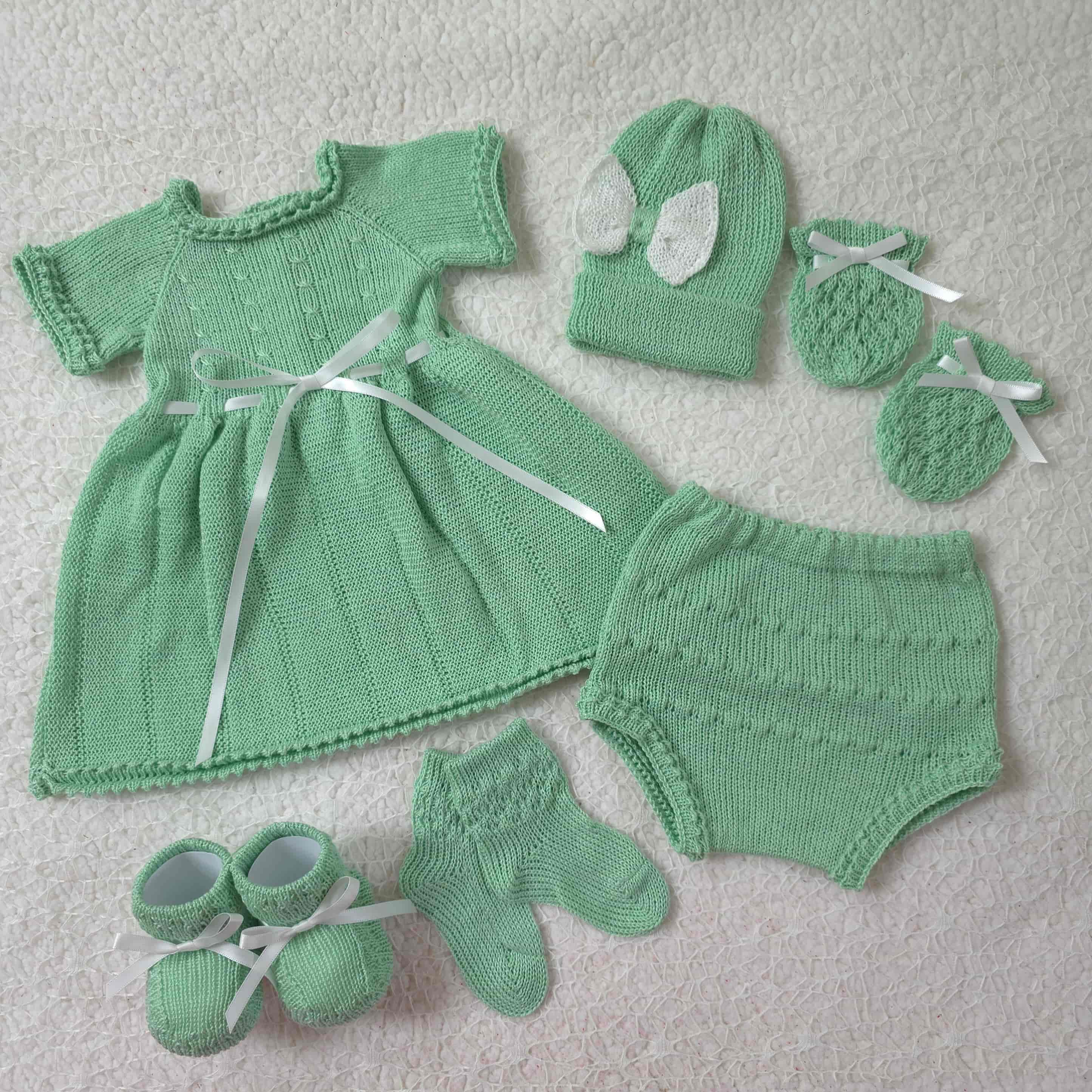 Traje Verde Menta/Blanco