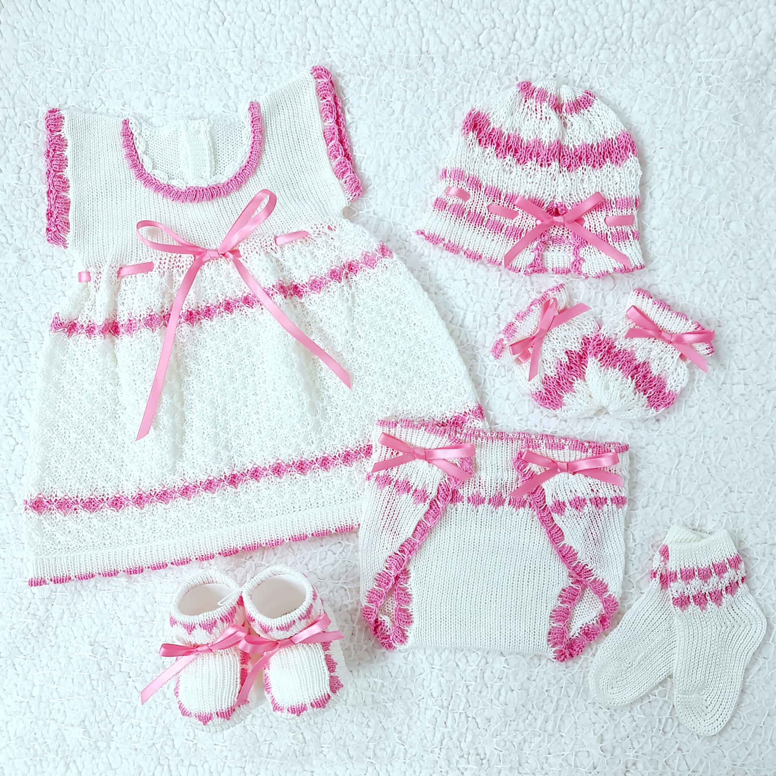 Traje Blanco/Rosado