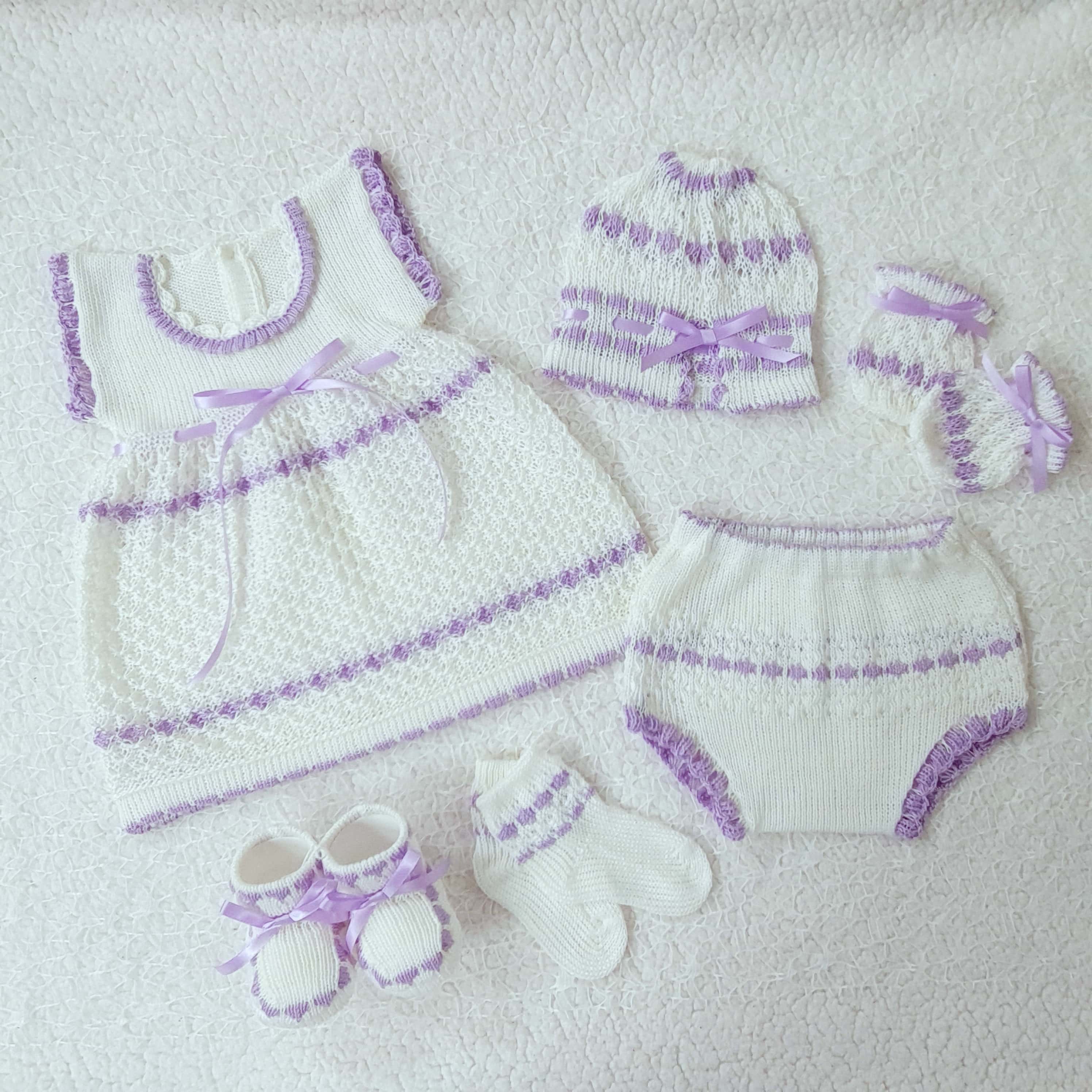 Traje Blanco/Lila