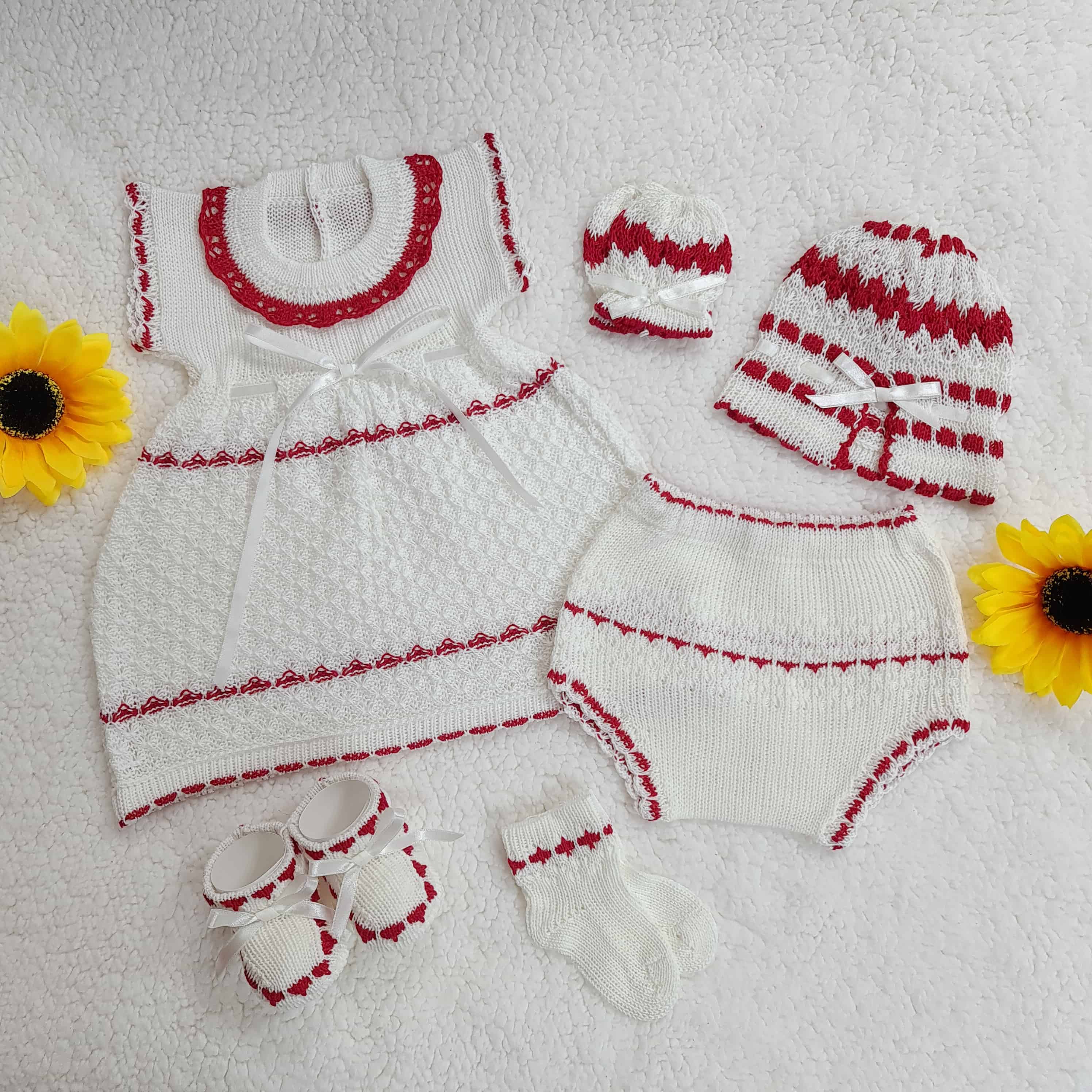 Traje Victoria Blanco/Rojo