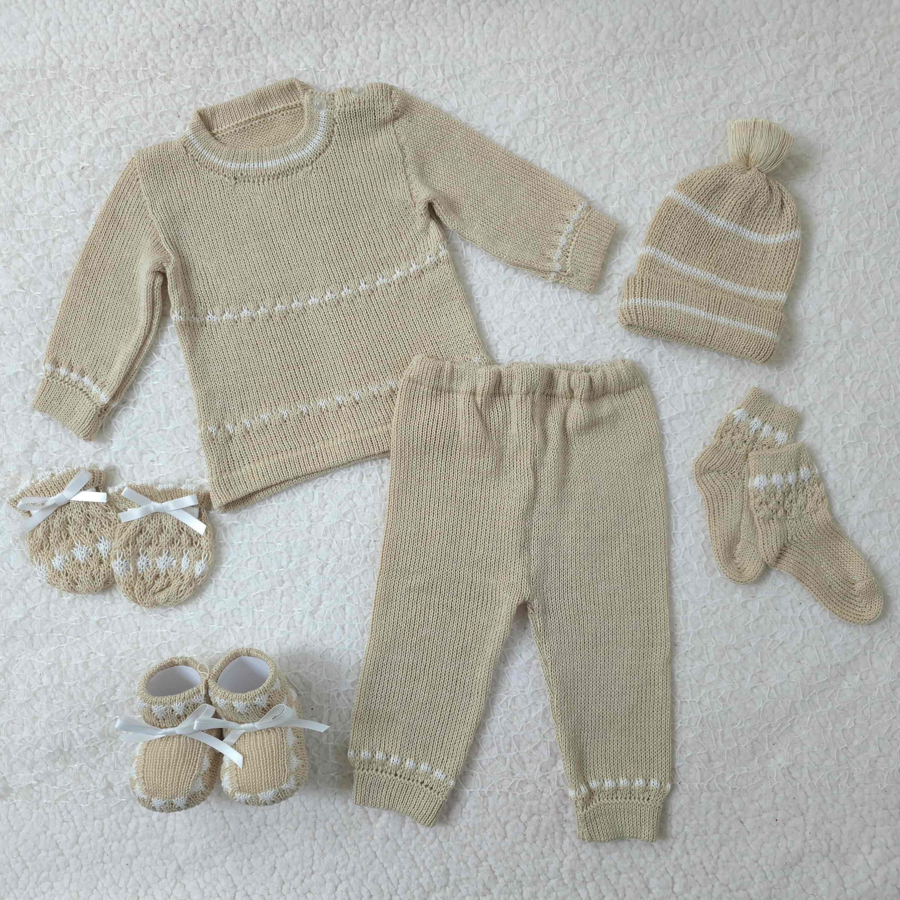 Sweater Beige/Blanco