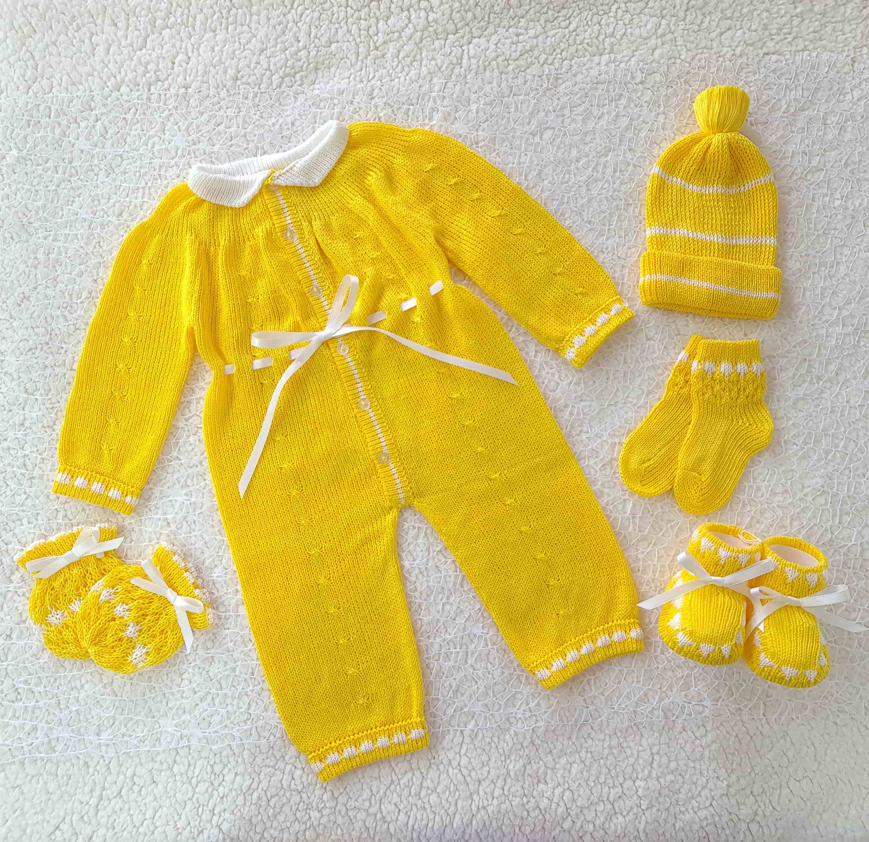 Mameluco Amarillo Blanco