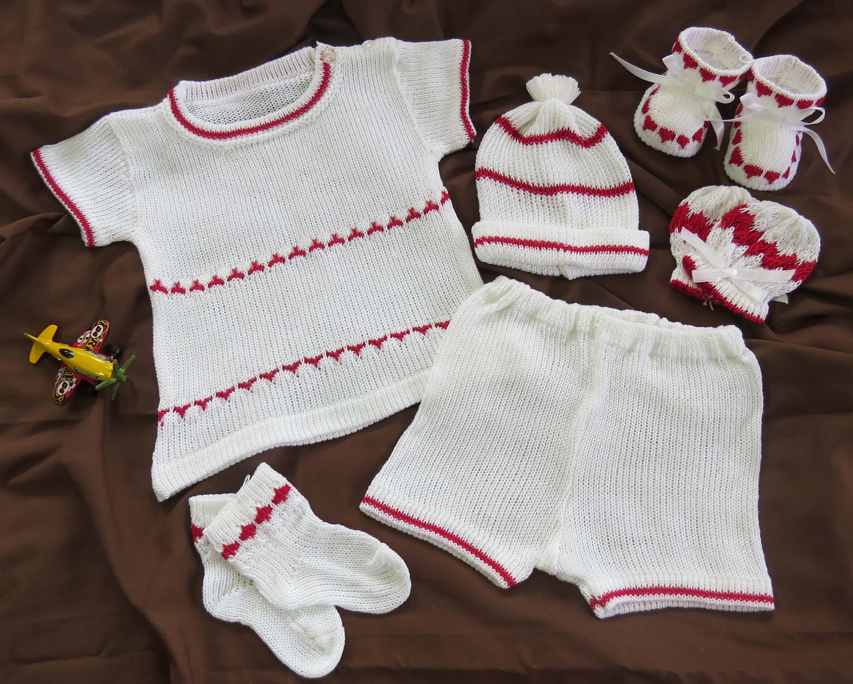 Sweater Blanco/Rojo