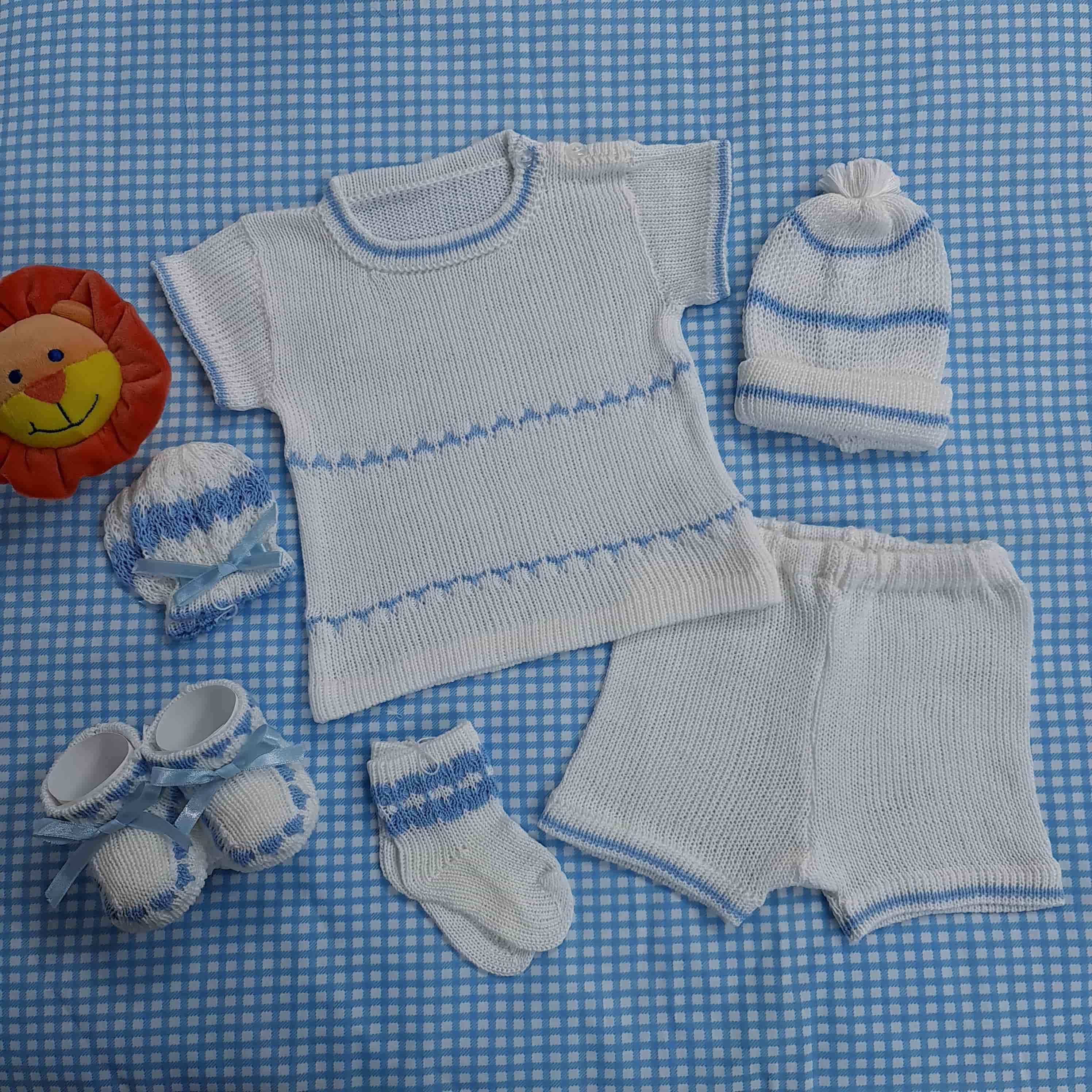 Sweater Blanco/Celeste