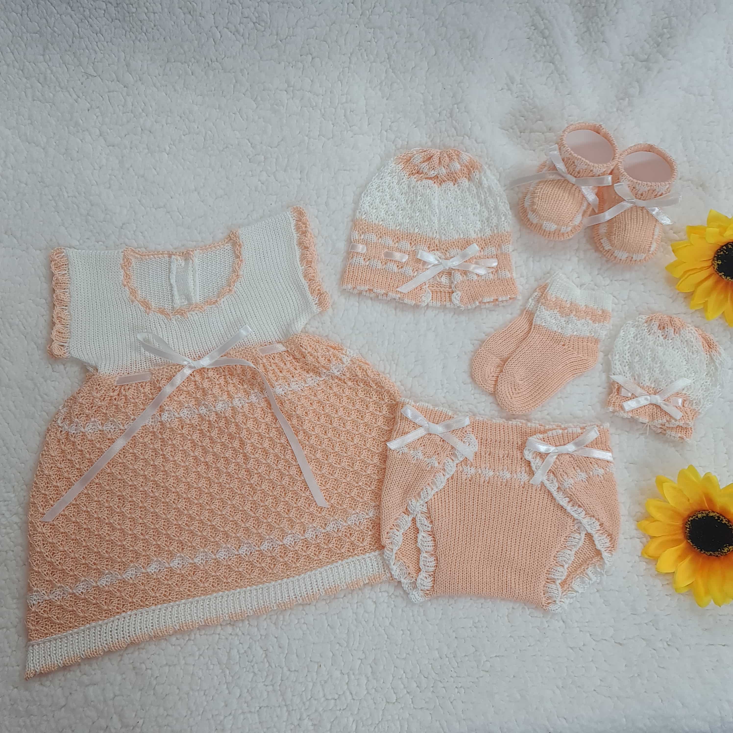 Traje Peach/Blanco