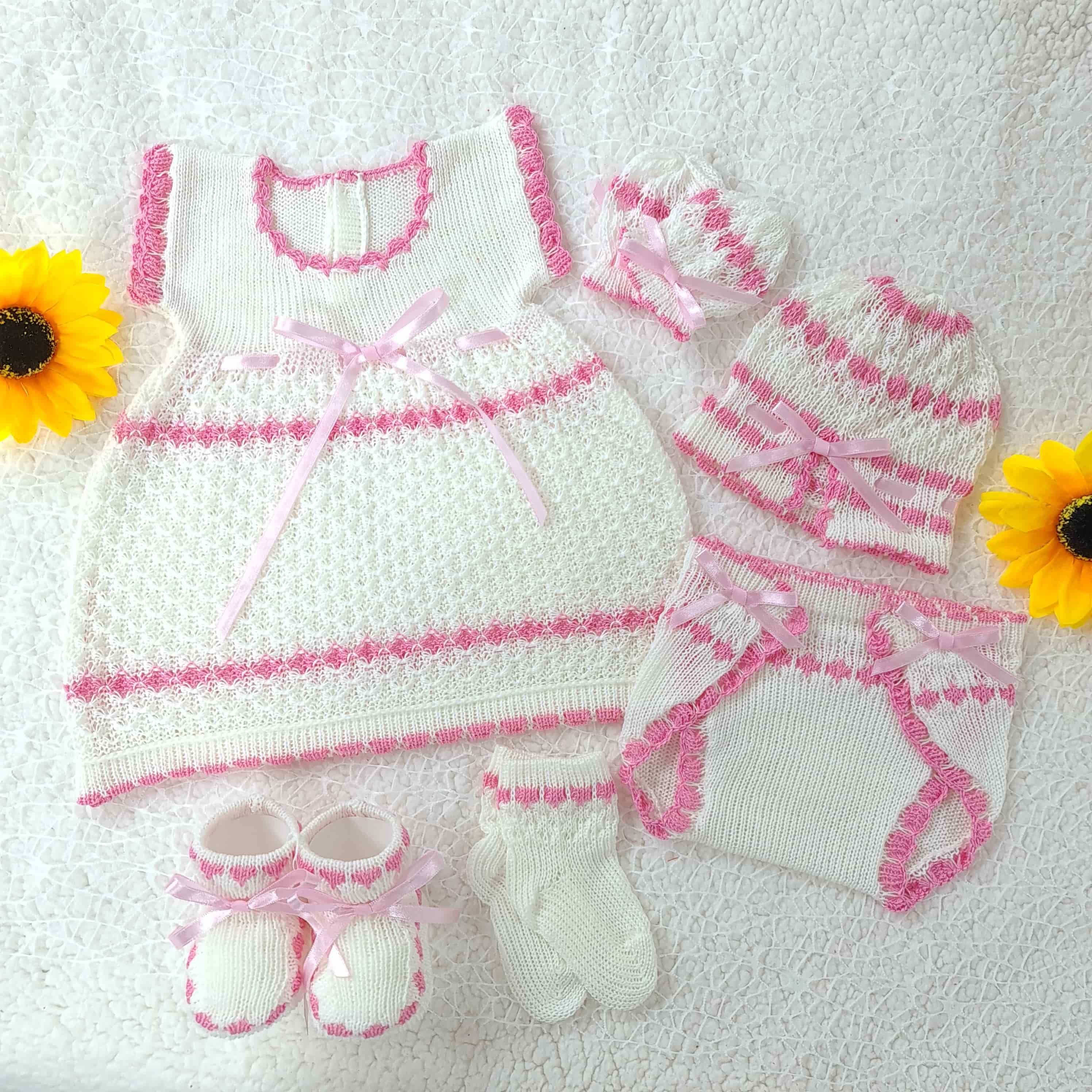 Traje Blanco/Rosado